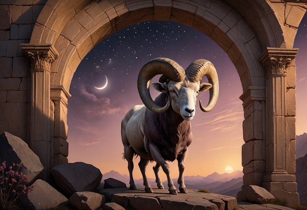 Horoscope du Bélier · 12 – 18 octobre 2026. Illustration symbolique générée par IA.