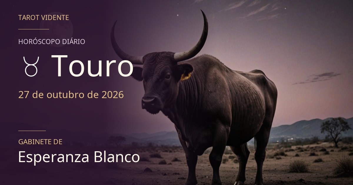 Horóscopo de Touro · 27 de outubro de 2026. Ilustração simbólica gerada por IA.