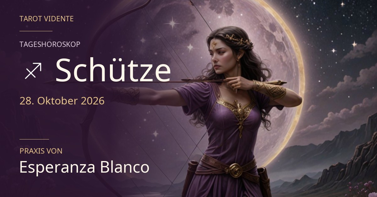Horoskop für Schütze · 28. Oktober 2026. Symbolische, mit KI erstellte Illustration.