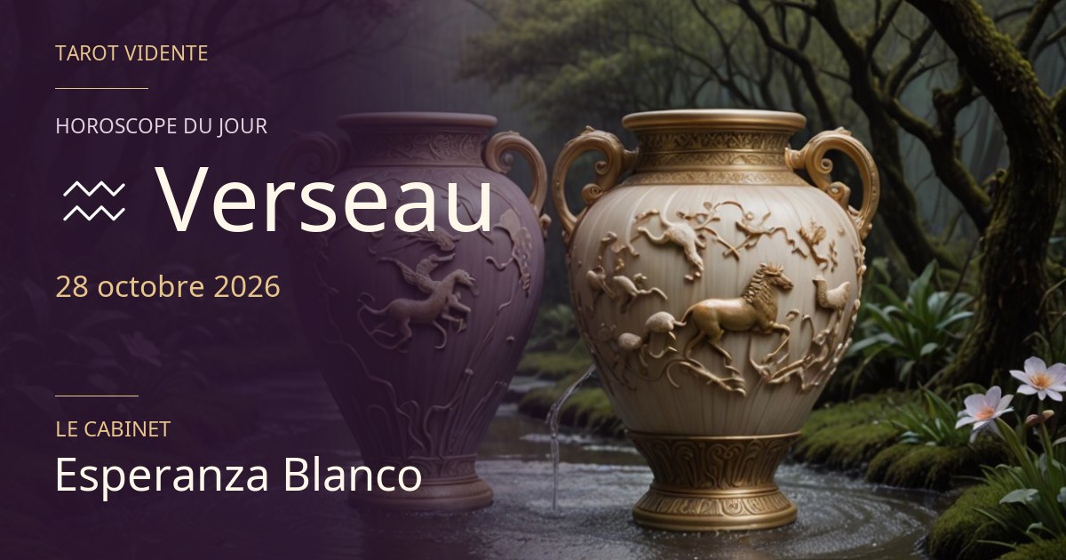 Horoscope du Verseau · 28 octobre 2026. Illustration symbolique générée par IA.