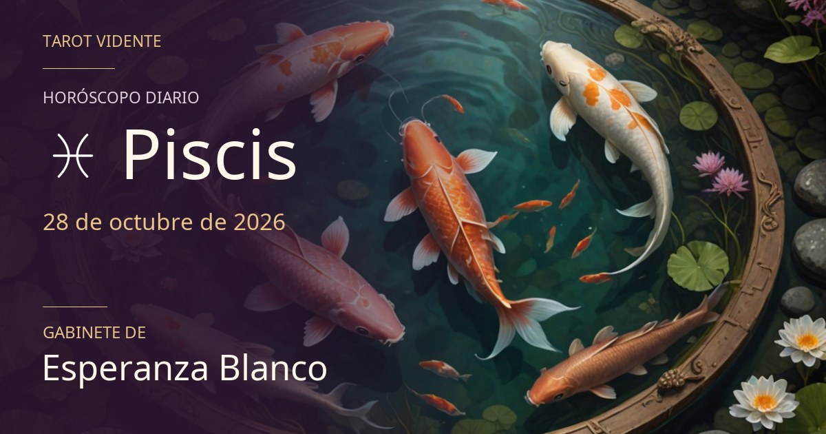 Horóscopo de Piscis · 28 de octubre de 2026. Ilustración simbólica generada con IA.