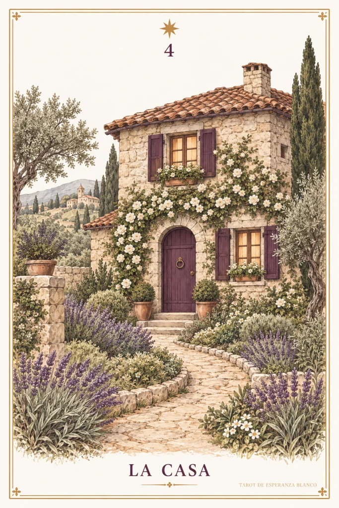 A Casa · uma casa junto de um caminho e de um jardim