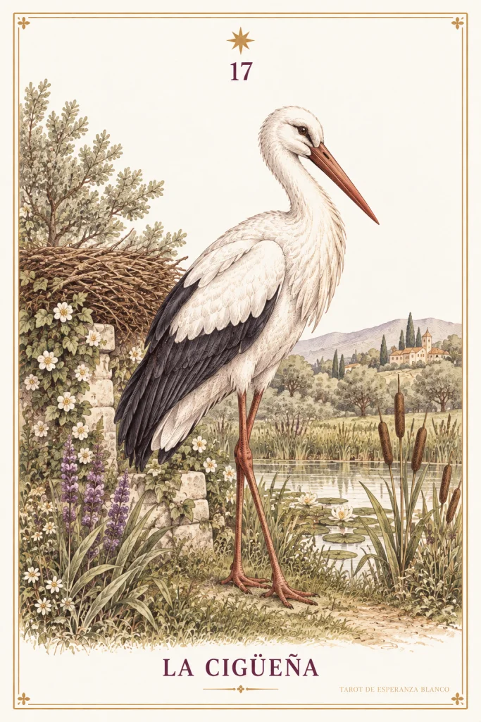 Der Storch · ein am Wasser stehender Storch