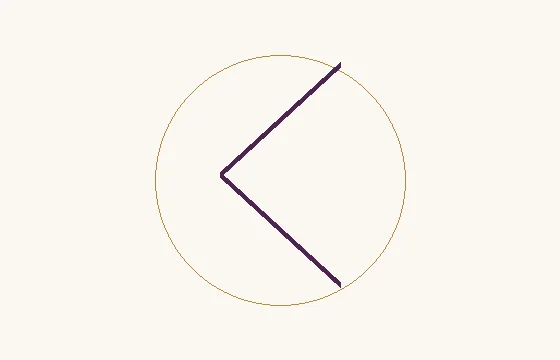 Kenaz · o sinal ᚲ: dois segmentos formando um ângulo aberto à direita, dentro de um círculo fino