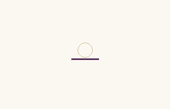 Horizon · a horizontal line and a circle as a sky reference