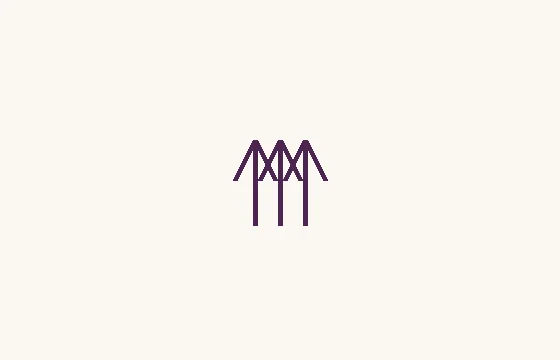 Forest · three trunks with angular crowns