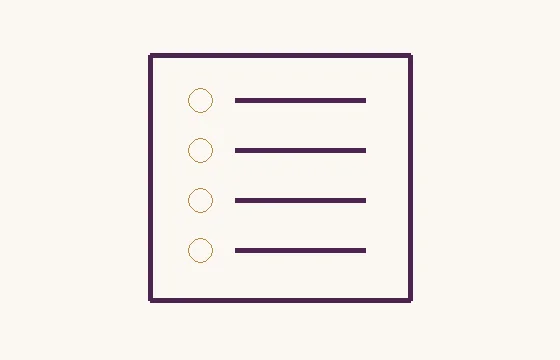 Gratitude Guide · a rectangular frame with four circles and four list lines
