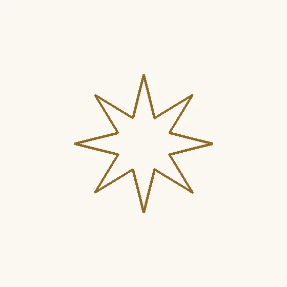 A Estrela · inspiração · uma estrela de oito pontas